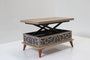 Hanah Home Ada - Mesa de café azul